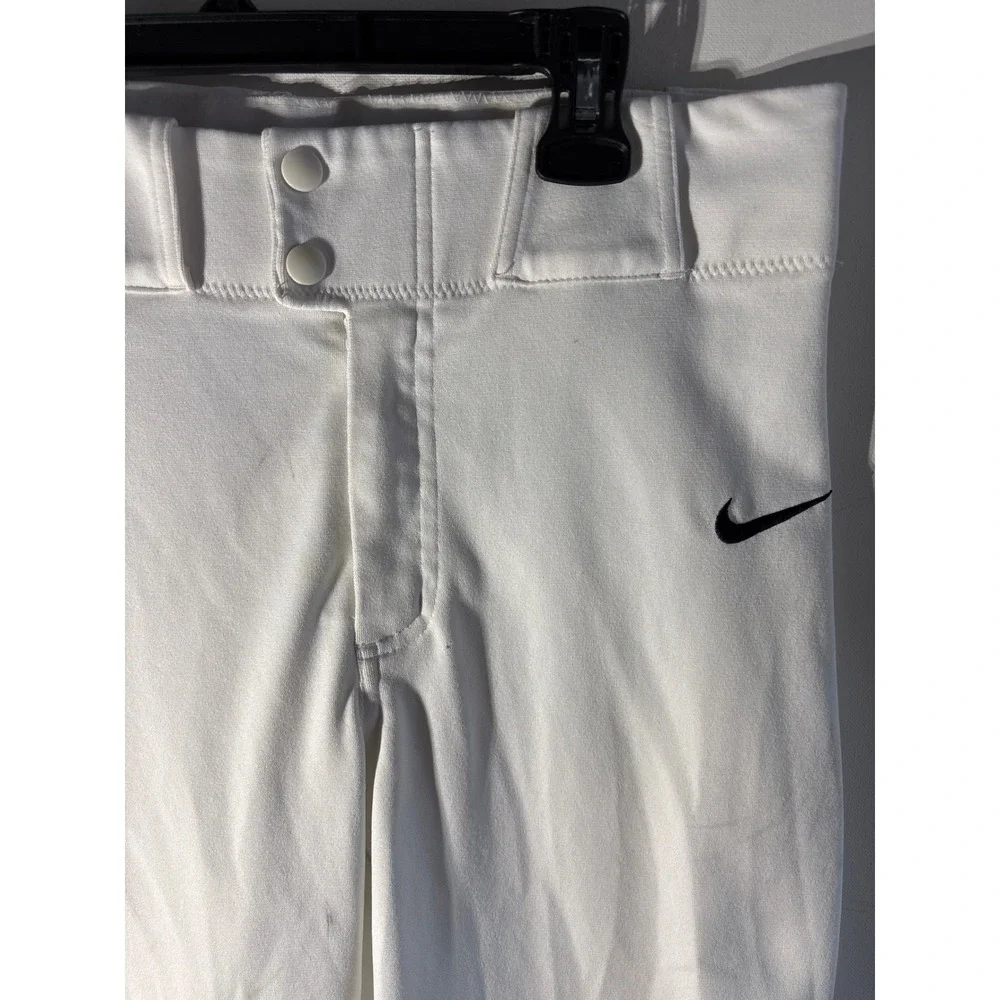 Nike men's /boys Baseball Pants White Athletic Performance team‎ game worn